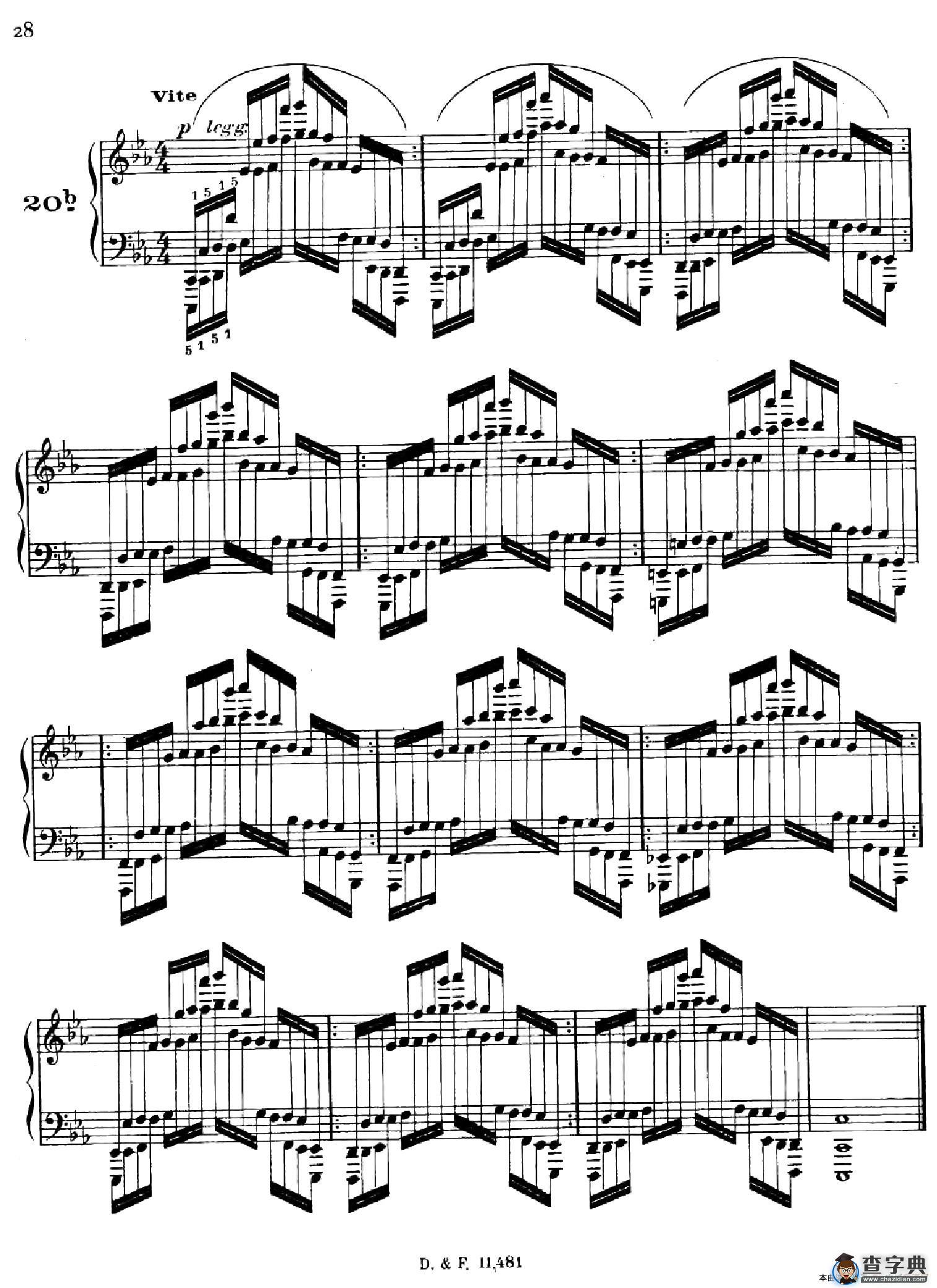 51 Exercises, WoO 6（51首钢琴练习 19—25）
