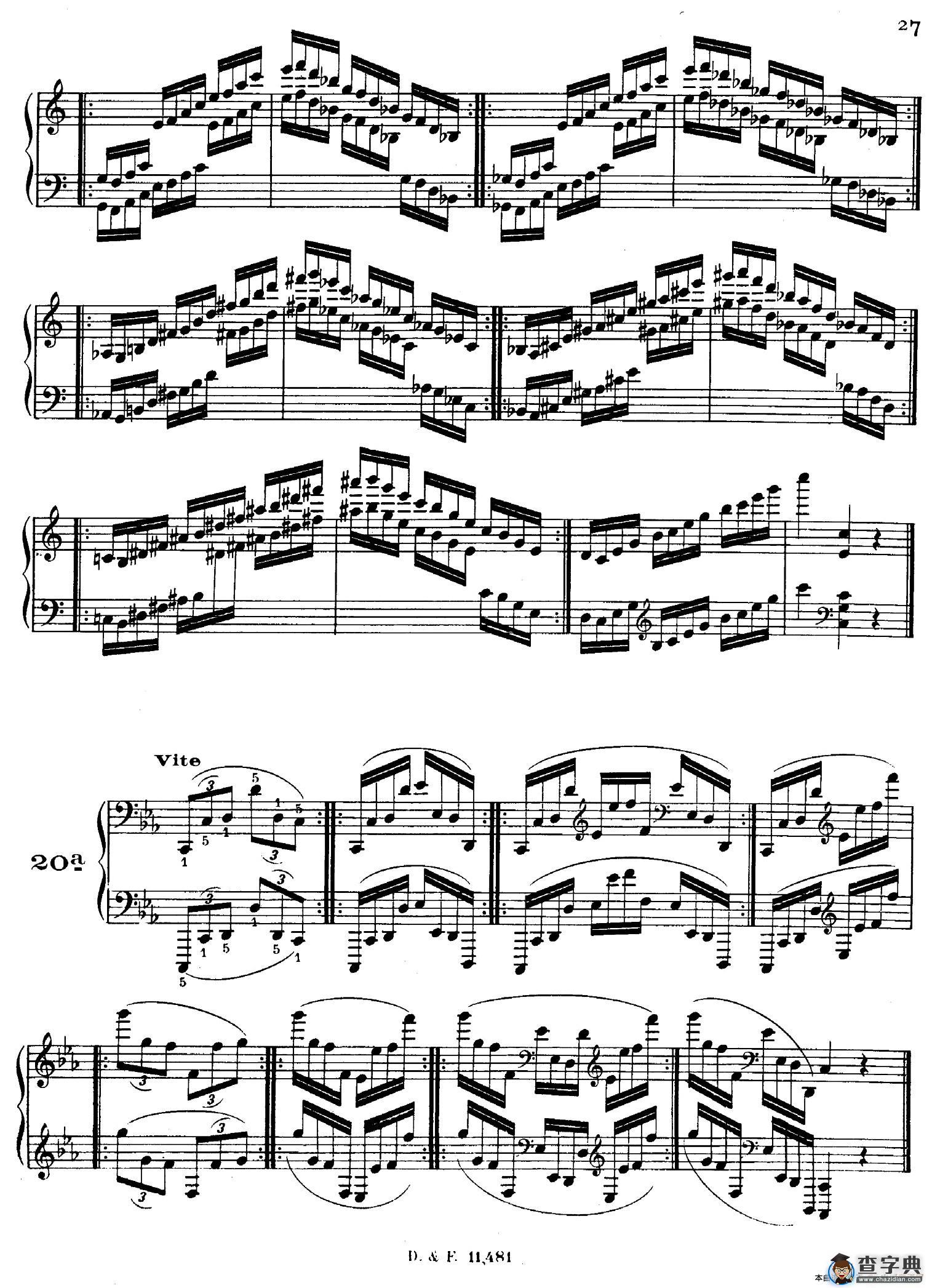 51 Exercises, WoO 6（51首钢琴练习 19—25）