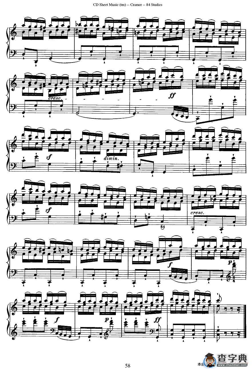 Cramer - 84 exercices（26—30）（克拉莫84首钢琴练习曲）