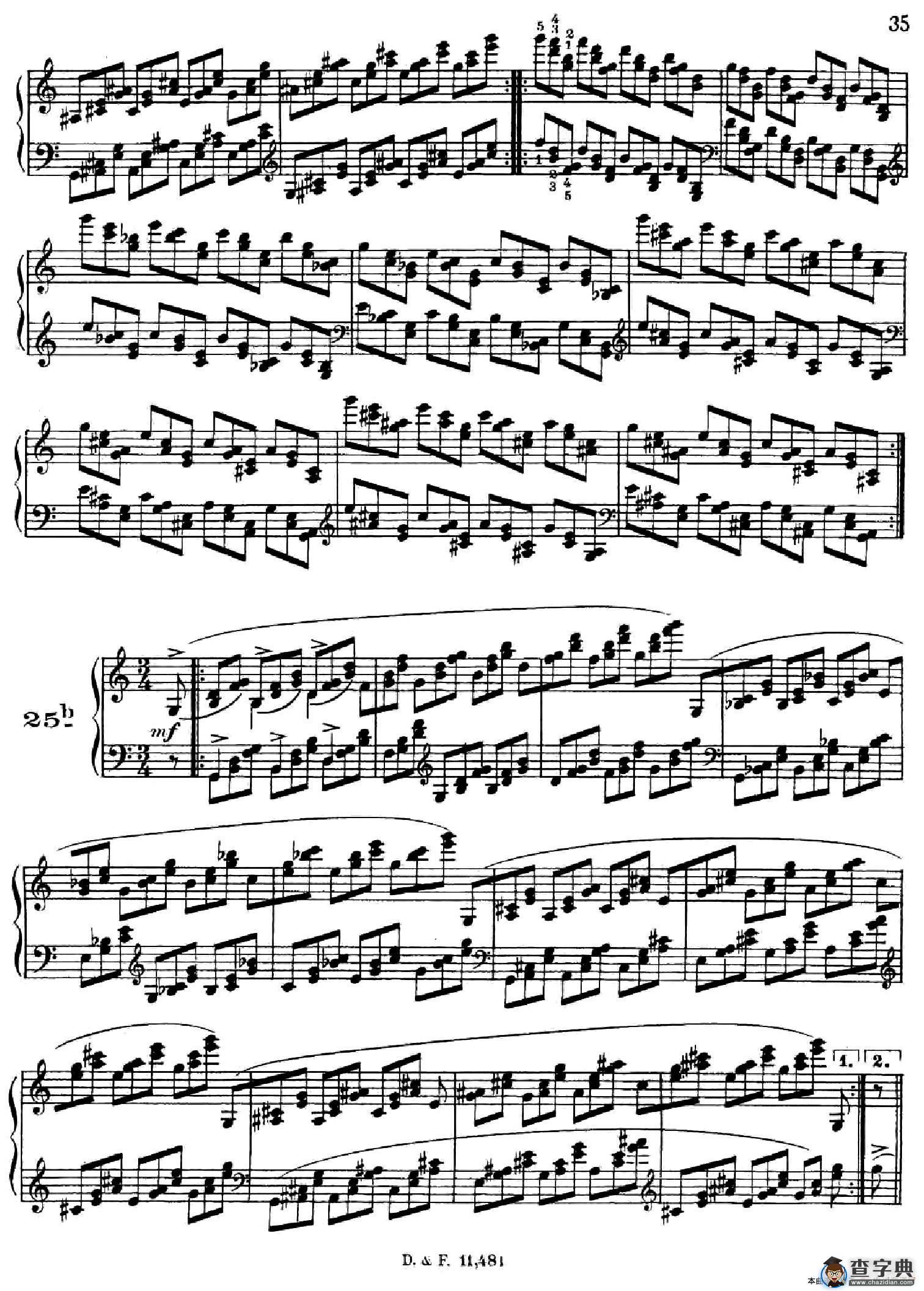 51 Exercises, WoO 6（51首钢琴练习 19—25）