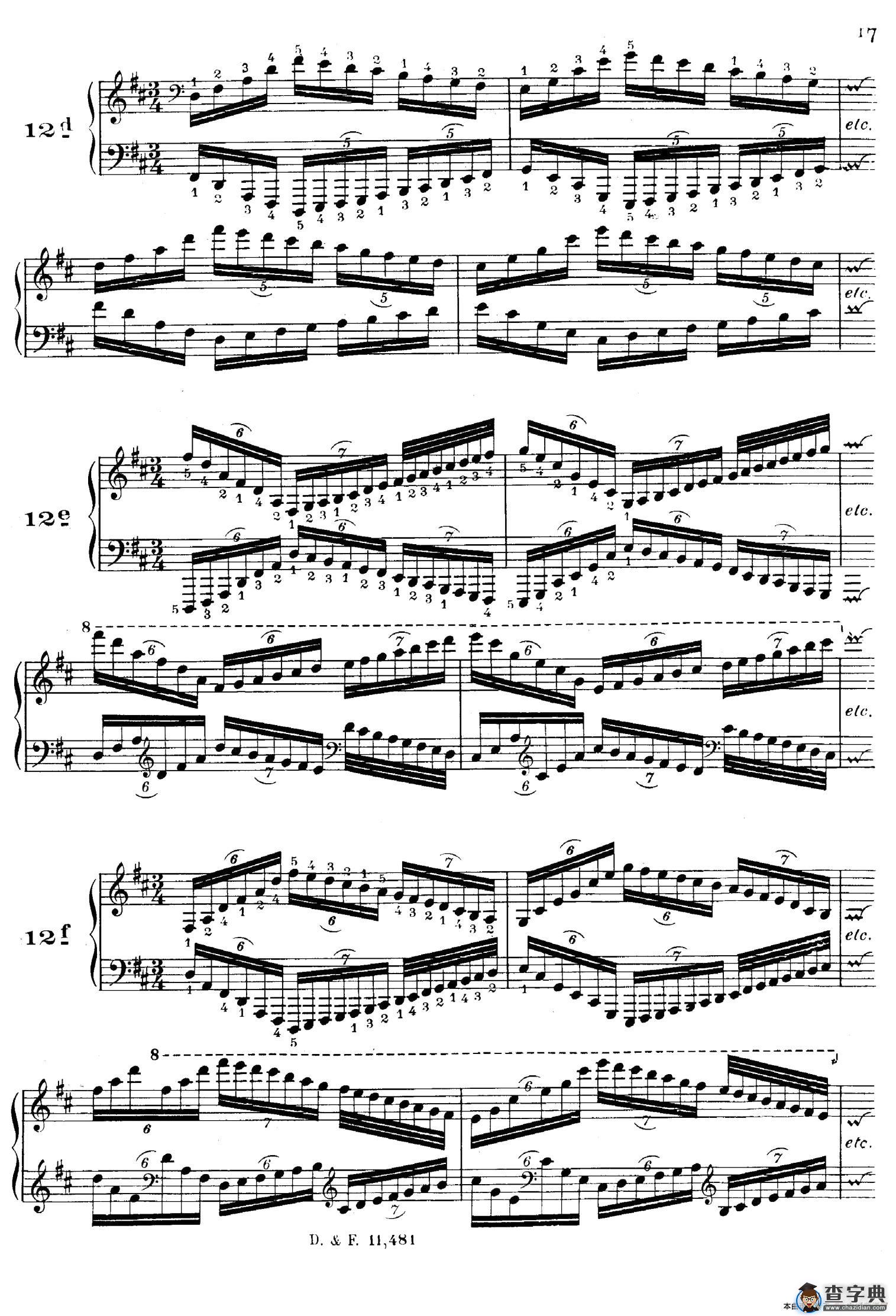 51 Exercises, WoO 6（51首钢琴练习 8—12）