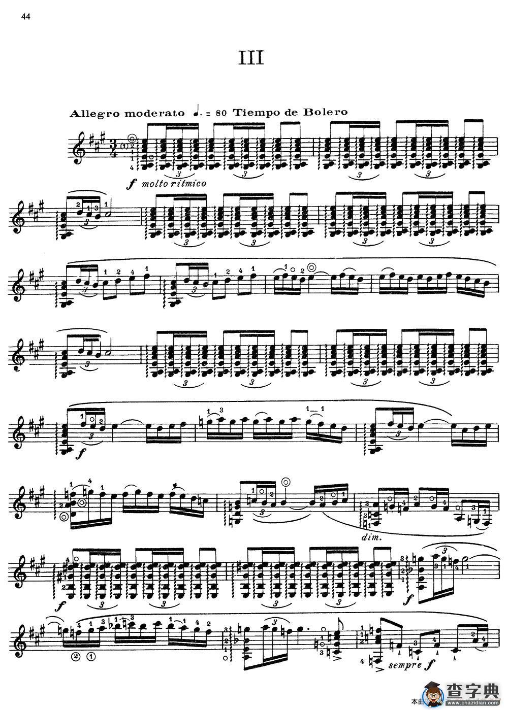 Joaquin Rodrigo Music for Guitar（罗德里戈吉他音乐P38-46）（古典吉他）