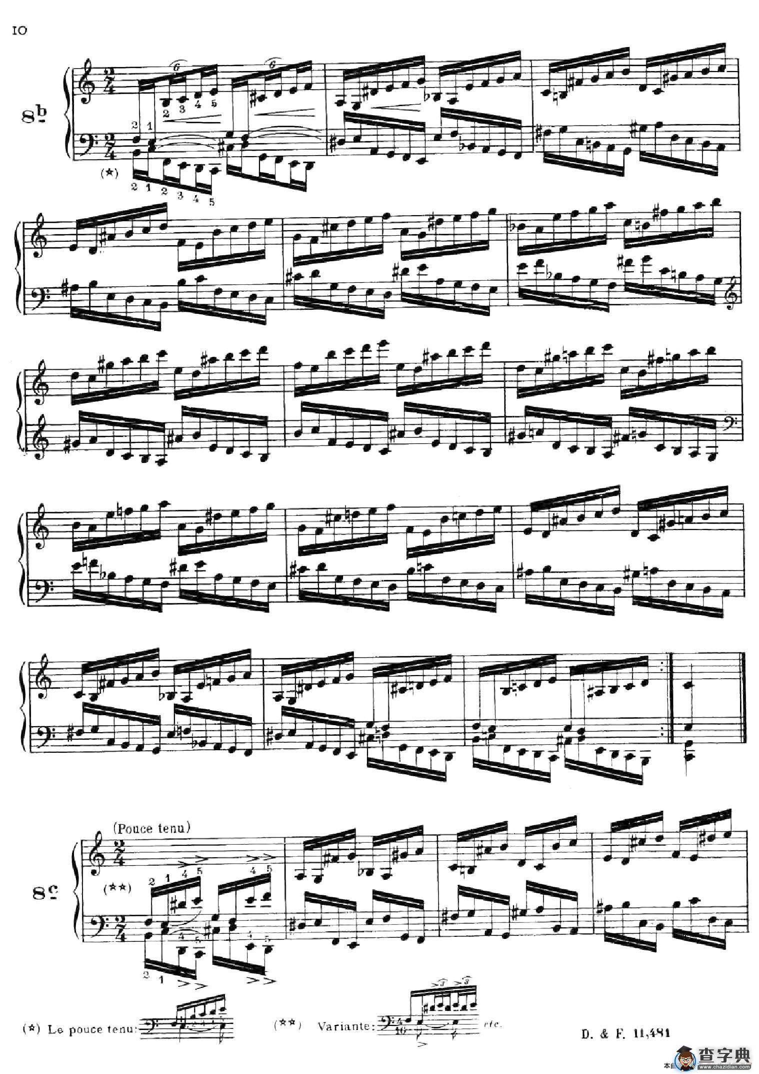 51 Exercises, WoO 6（51首钢琴练习 8—12）