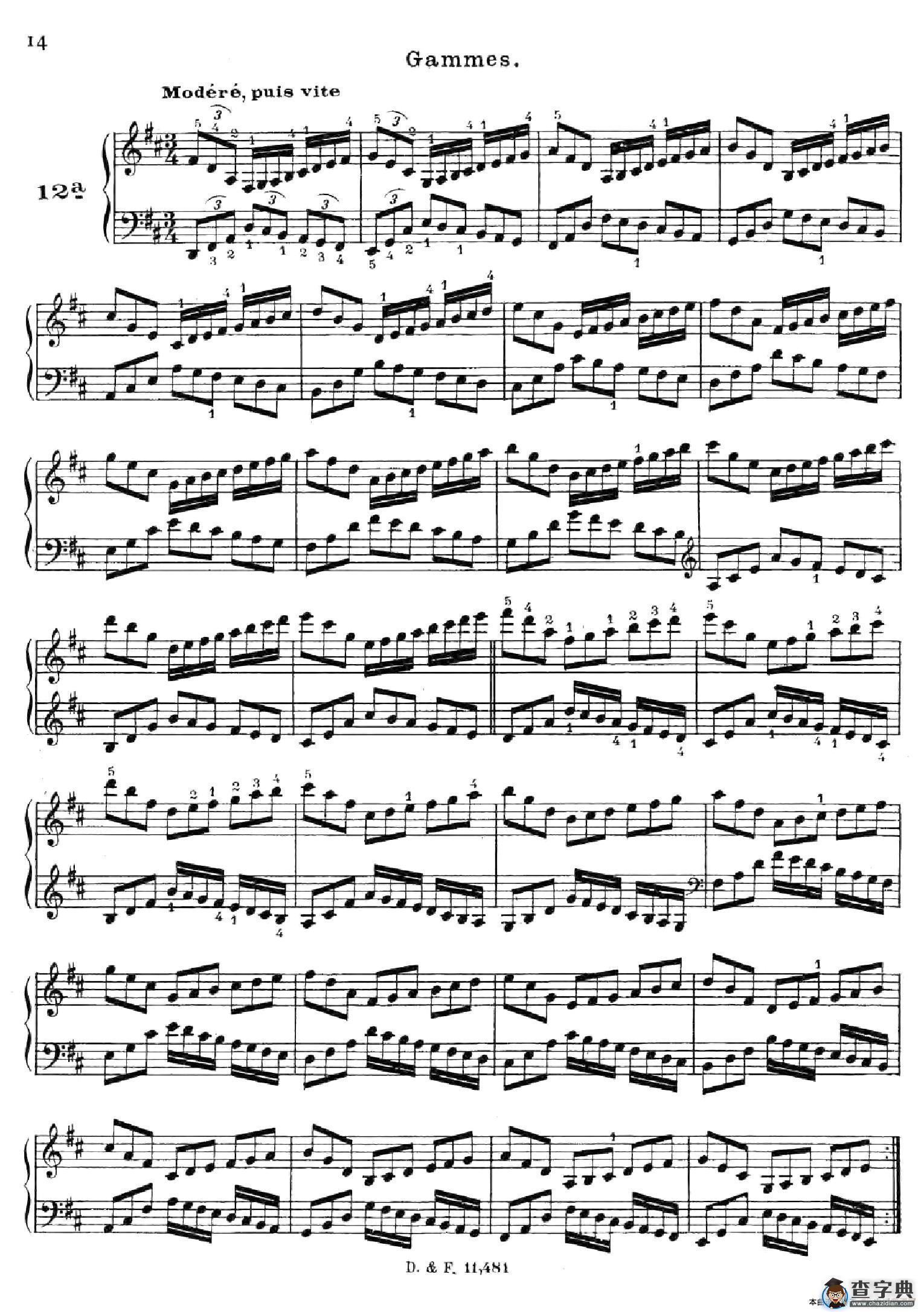 51 Exercises, WoO 6（51首钢琴练习 8—12）