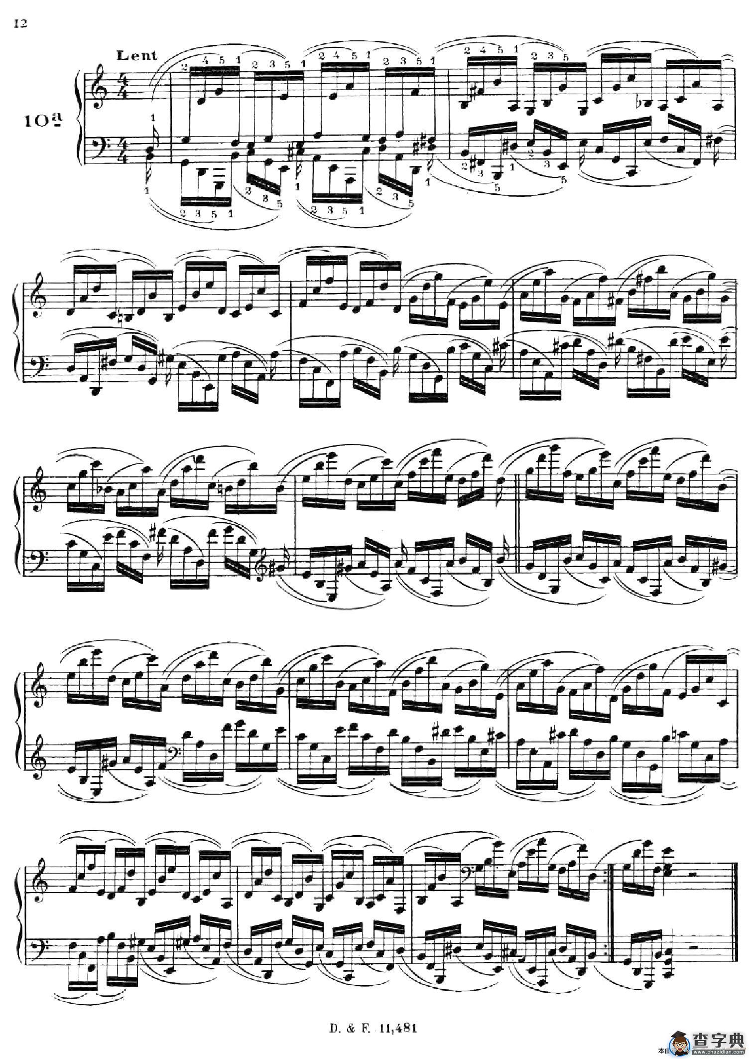 51 Exercises, WoO 6（51首钢琴练习 8—12）