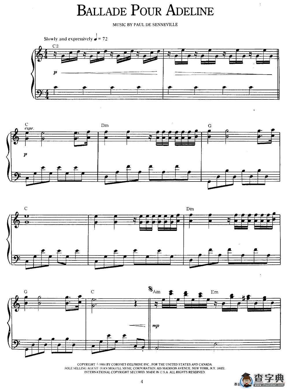 Ballade Pour Adeline