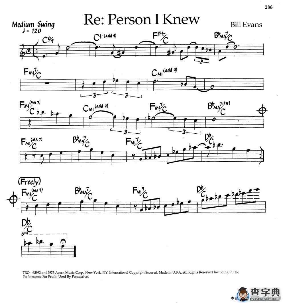 Re:Person I Knew（爵士钢琴曲）
