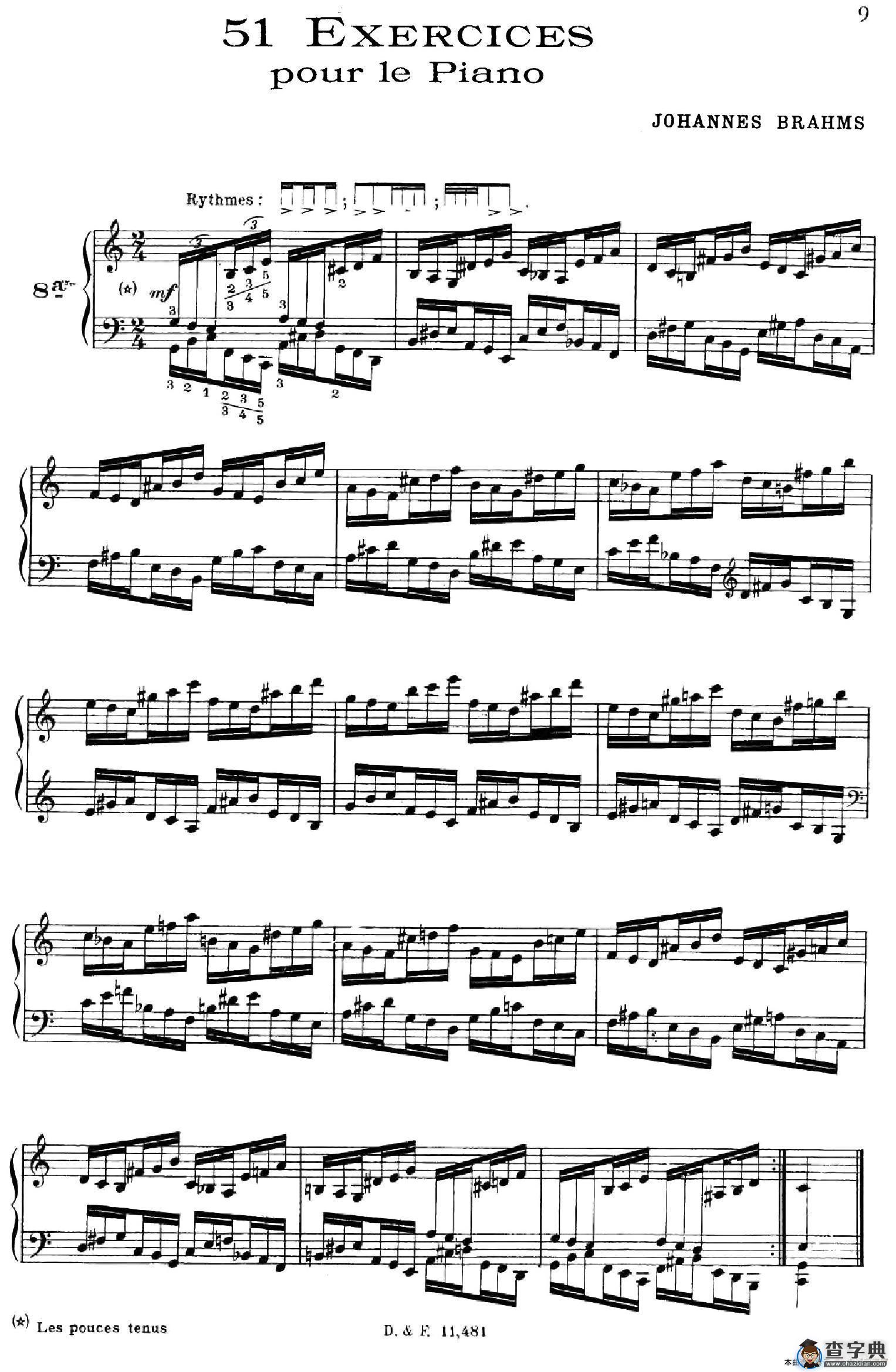 51 Exercises, WoO 6（51首钢琴练习 8—12）