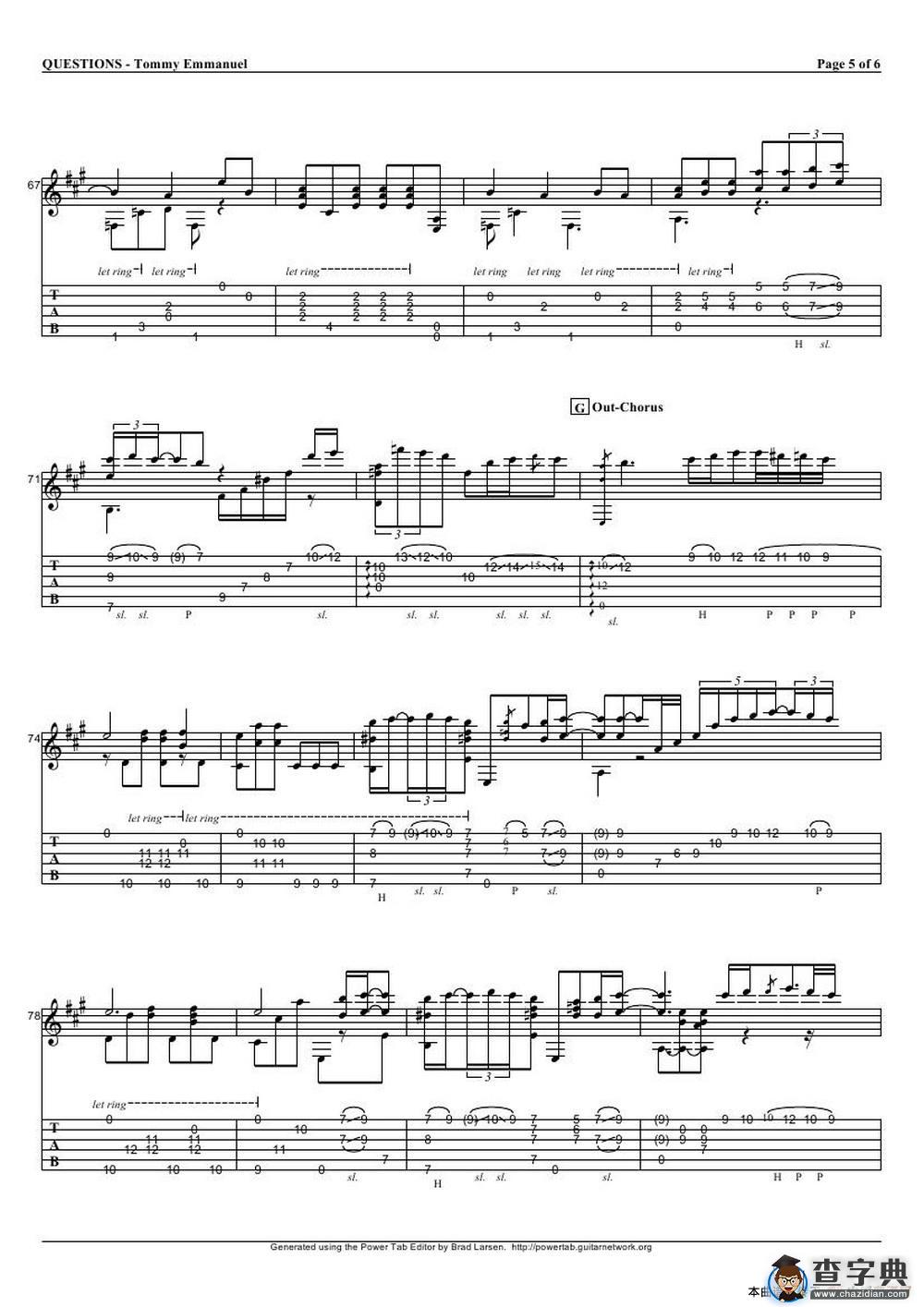 tommy emmanuel： questions（指弹吉它）