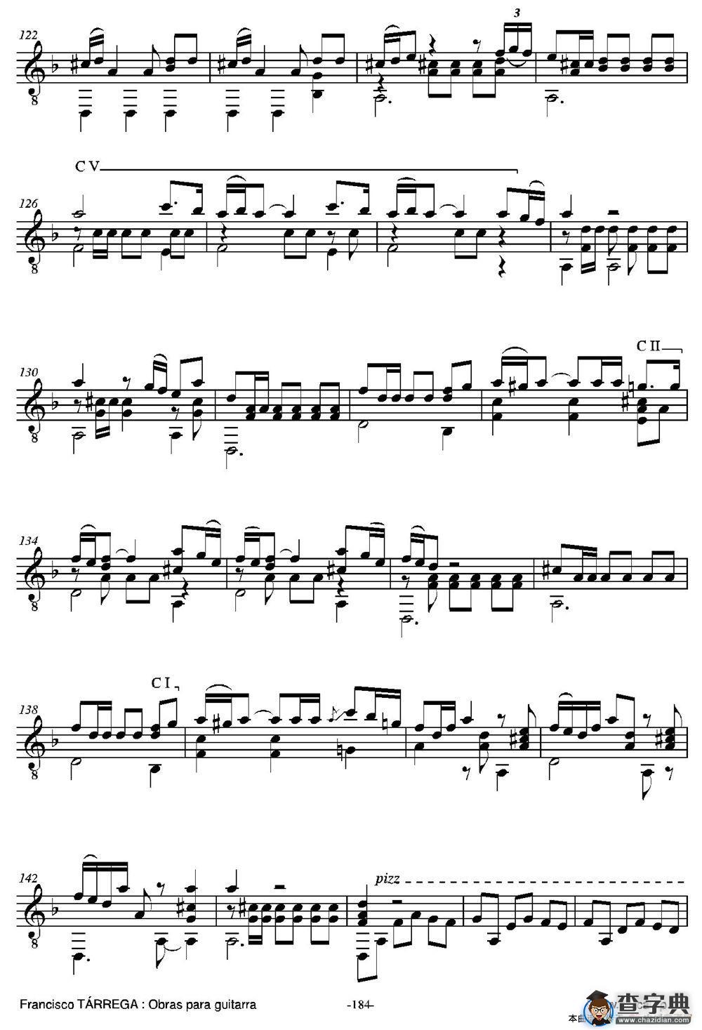 FANTASIA(Sobre motivos de la Zarzuela Marina de Juan Emilio Arrieta)（古典吉他）