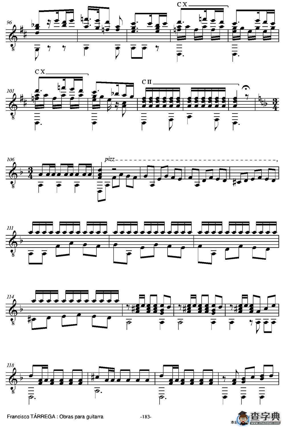 FANTASIA(Sobre motivos de la Zarzuela Marina de Juan Emilio Arrieta)（古典吉他）