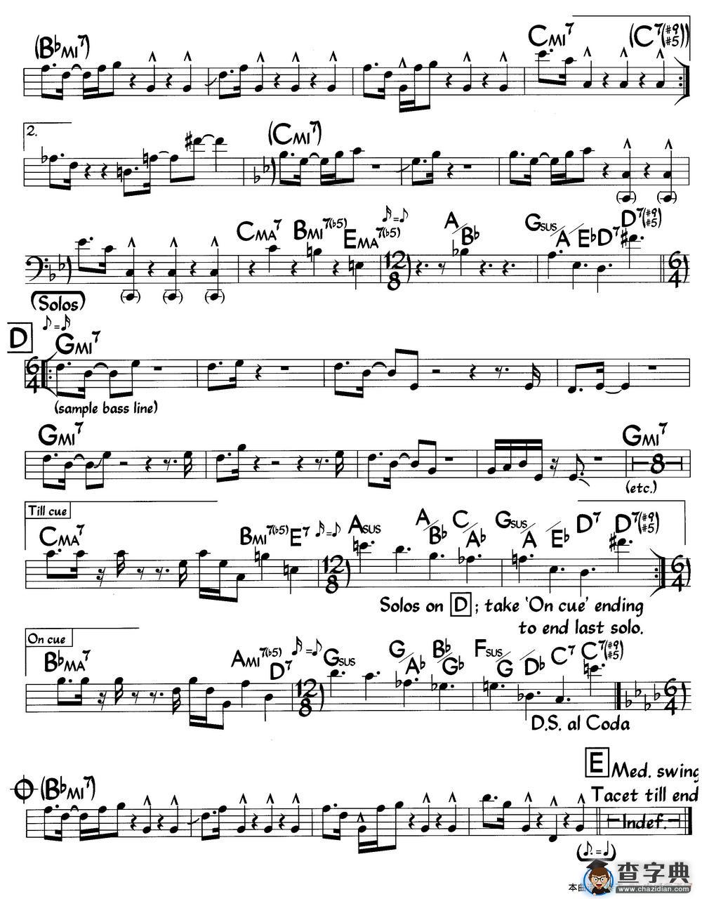 Escher Sketch(Bass)（爵士钢琴曲）