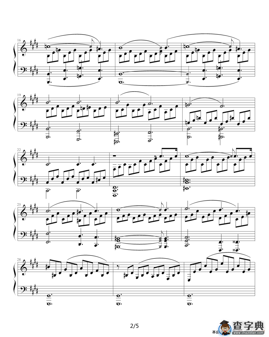 月光奏鸣曲（贝多芬《月光》第一乐章）
