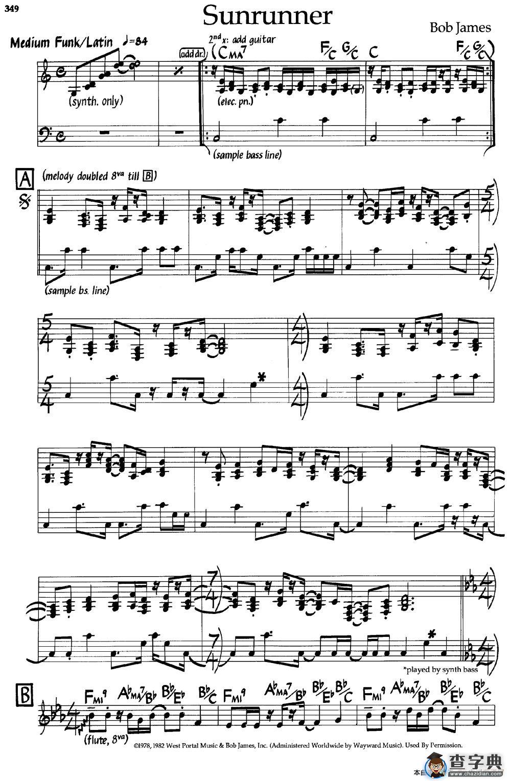 Sunrunner（爵士钢琴曲）