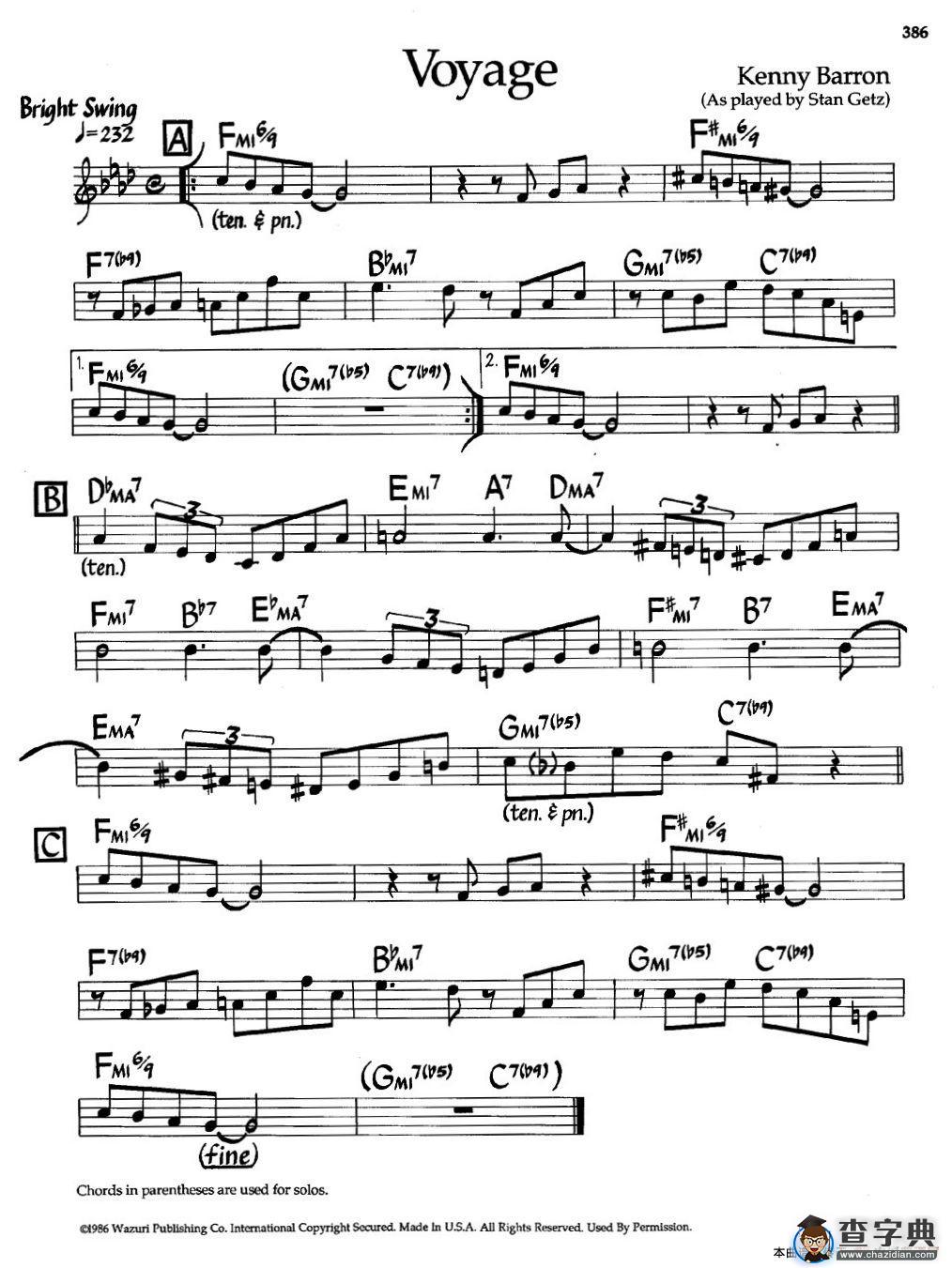 Voyage（爵士钢琴曲）