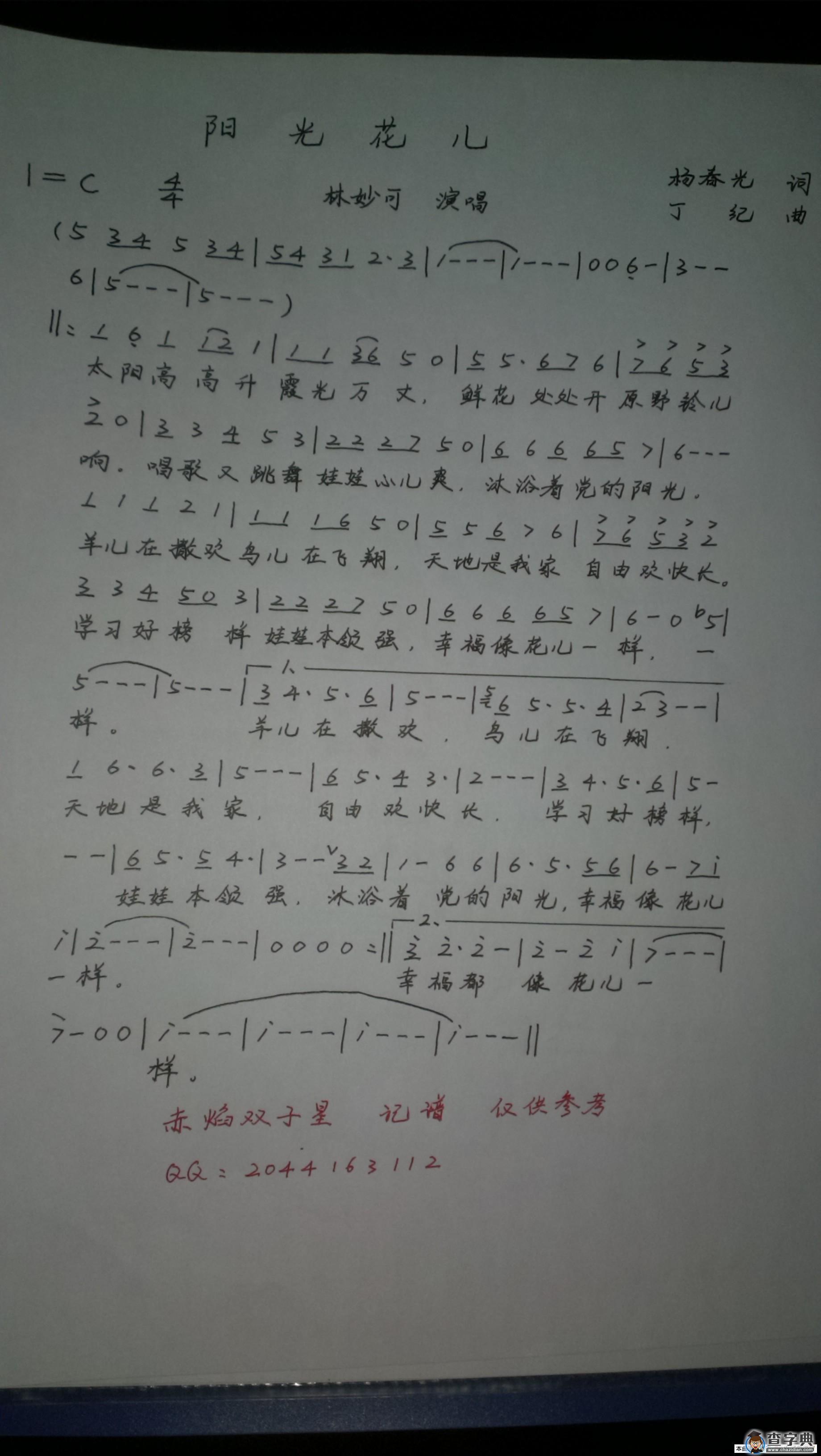 阳光花儿