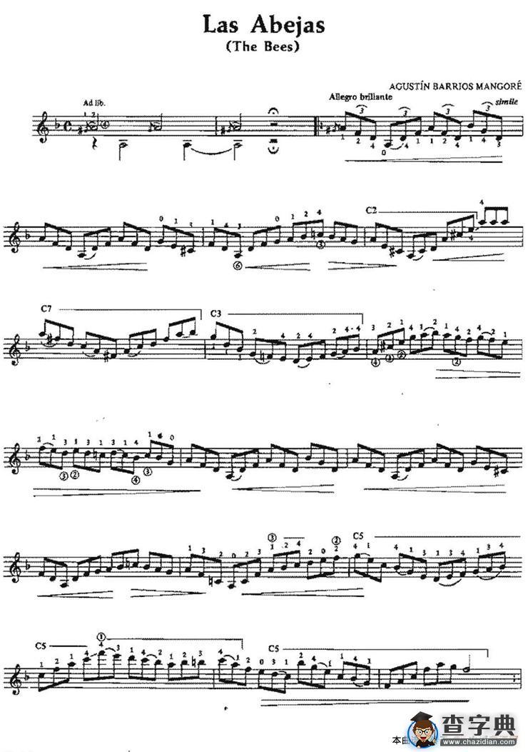 Las Abejas（古典吉他）