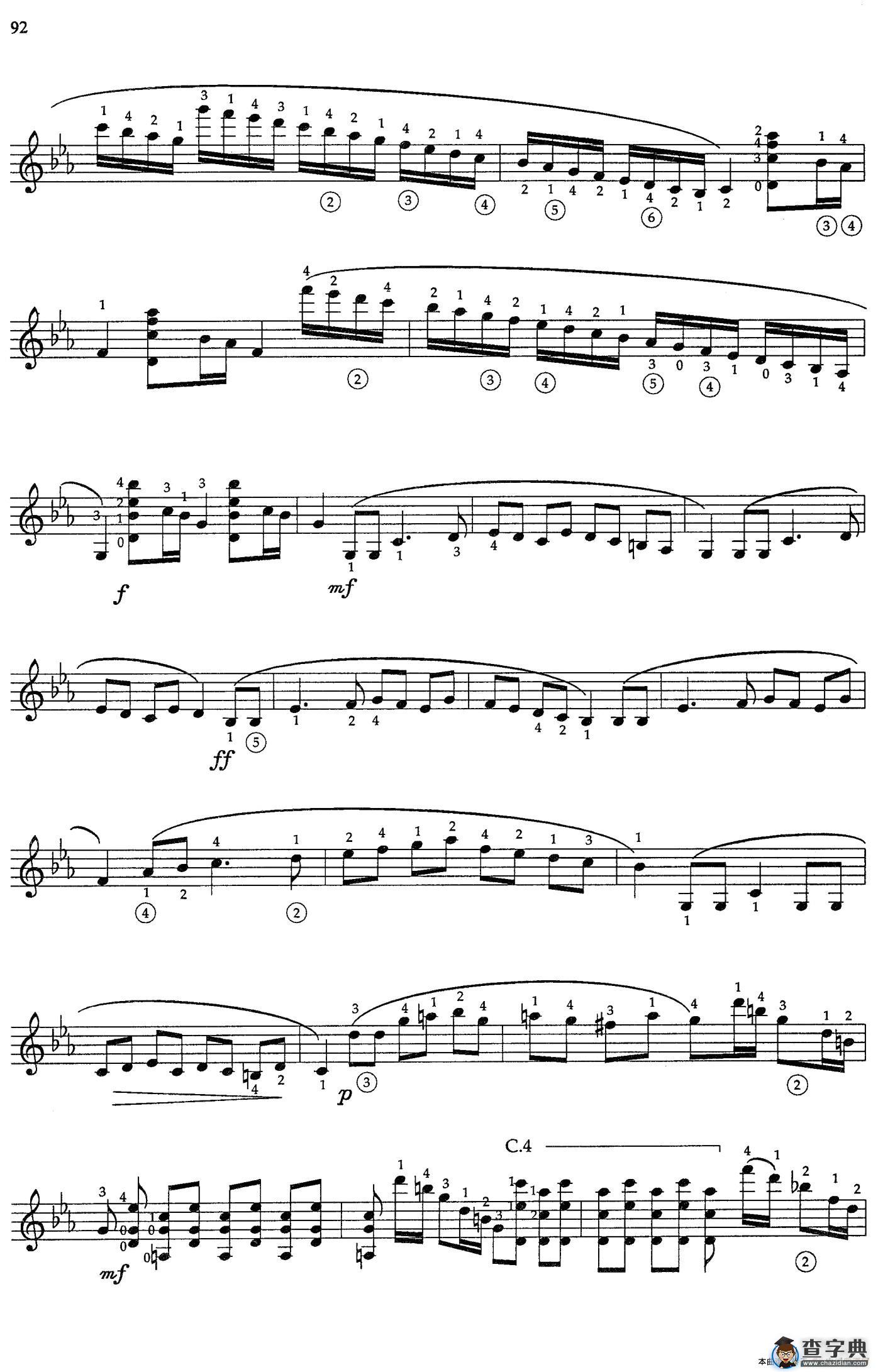 Joaquin Rodrigo Music for Guitar（罗德里戈吉他音乐P90-94（古典吉他）