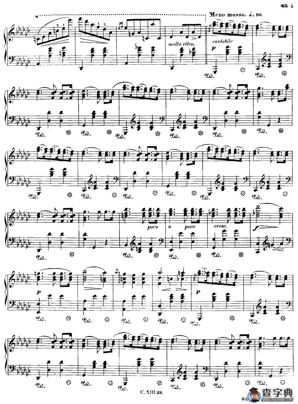 降G大调圆舞曲Op.70-1