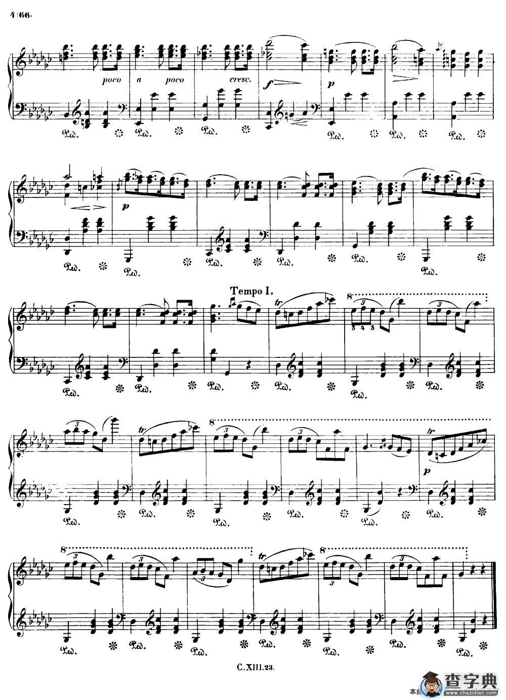 降G大调圆舞曲Op.70-1