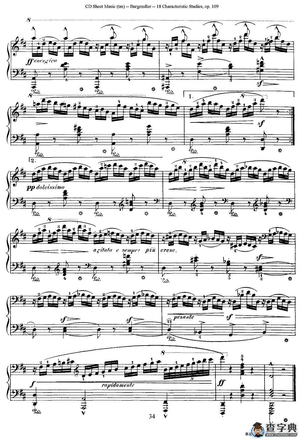 Burgmuller - 18 Characteristic Studies（18）