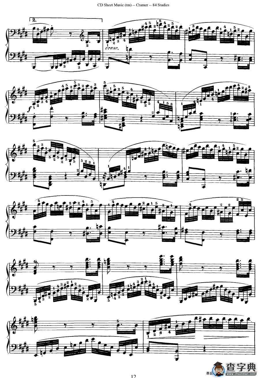 Cramer - 84 exercices（66—70）（克拉莫84首钢琴练习曲）