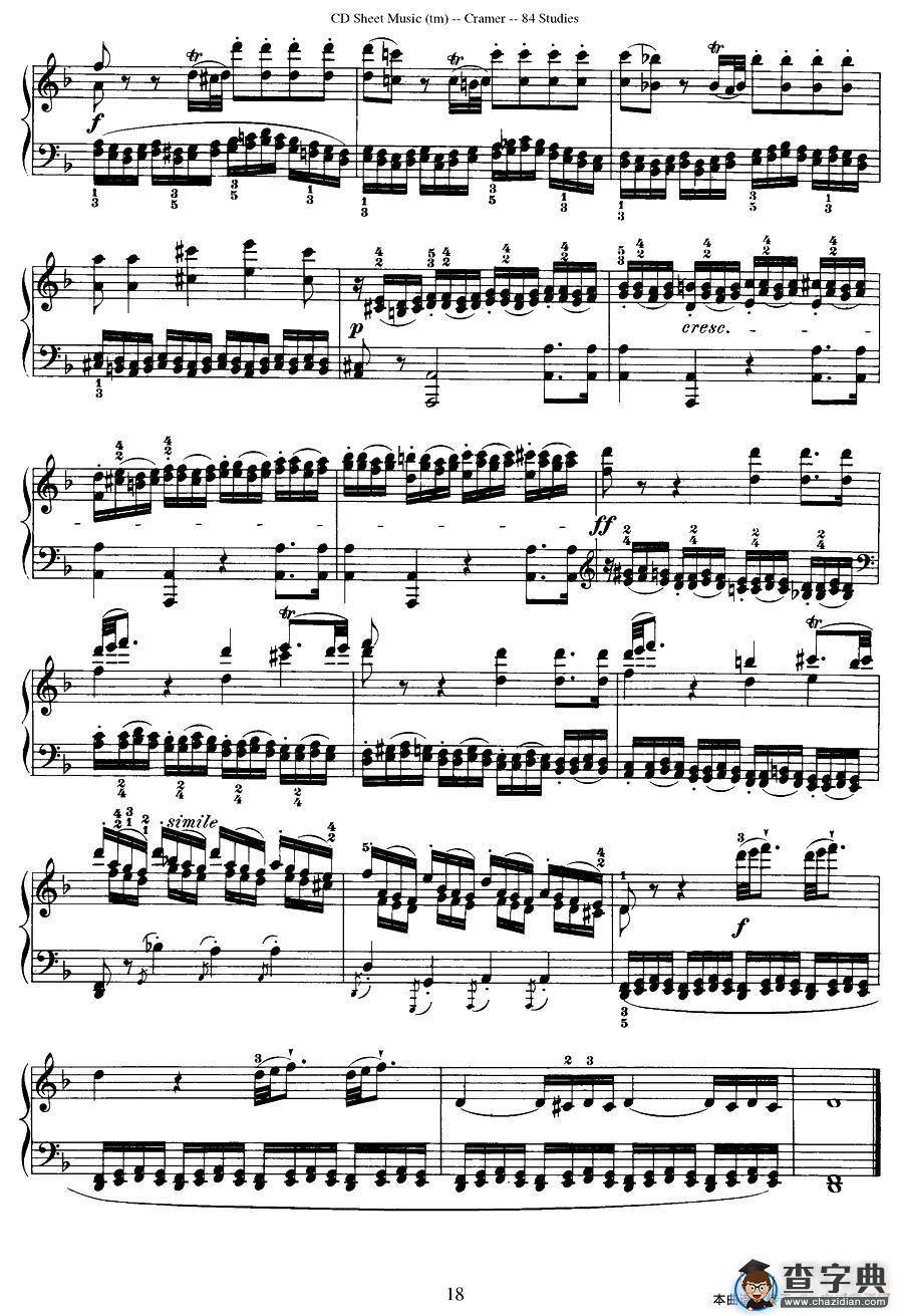 Cramer - 84 exercices（66—70）（克拉莫84首钢琴练习曲）
