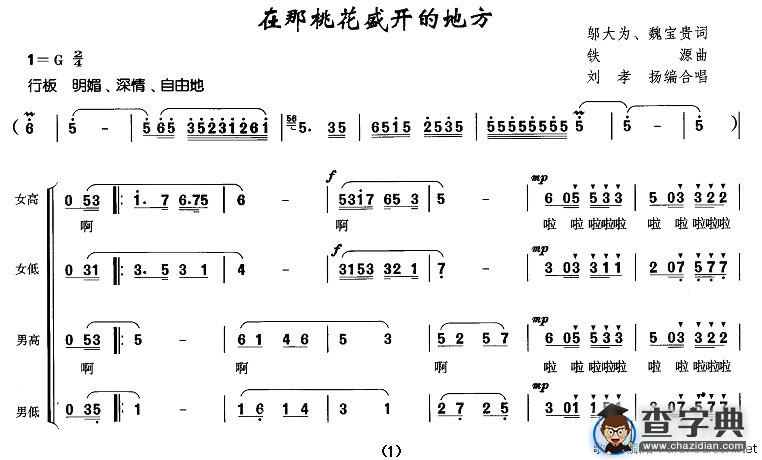 在那桃花盛开的地方