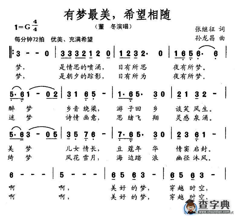 有梦最美，希望相随