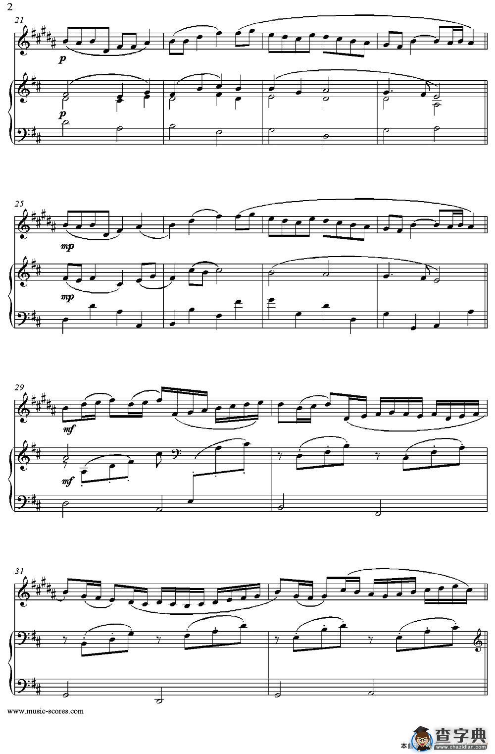 Canon in D（中音萨克斯+钢琴伴奏）