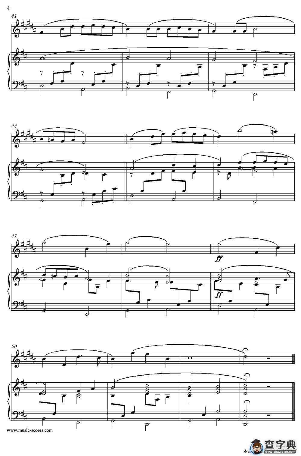 Canon in D（中音萨克斯+钢琴伴奏）