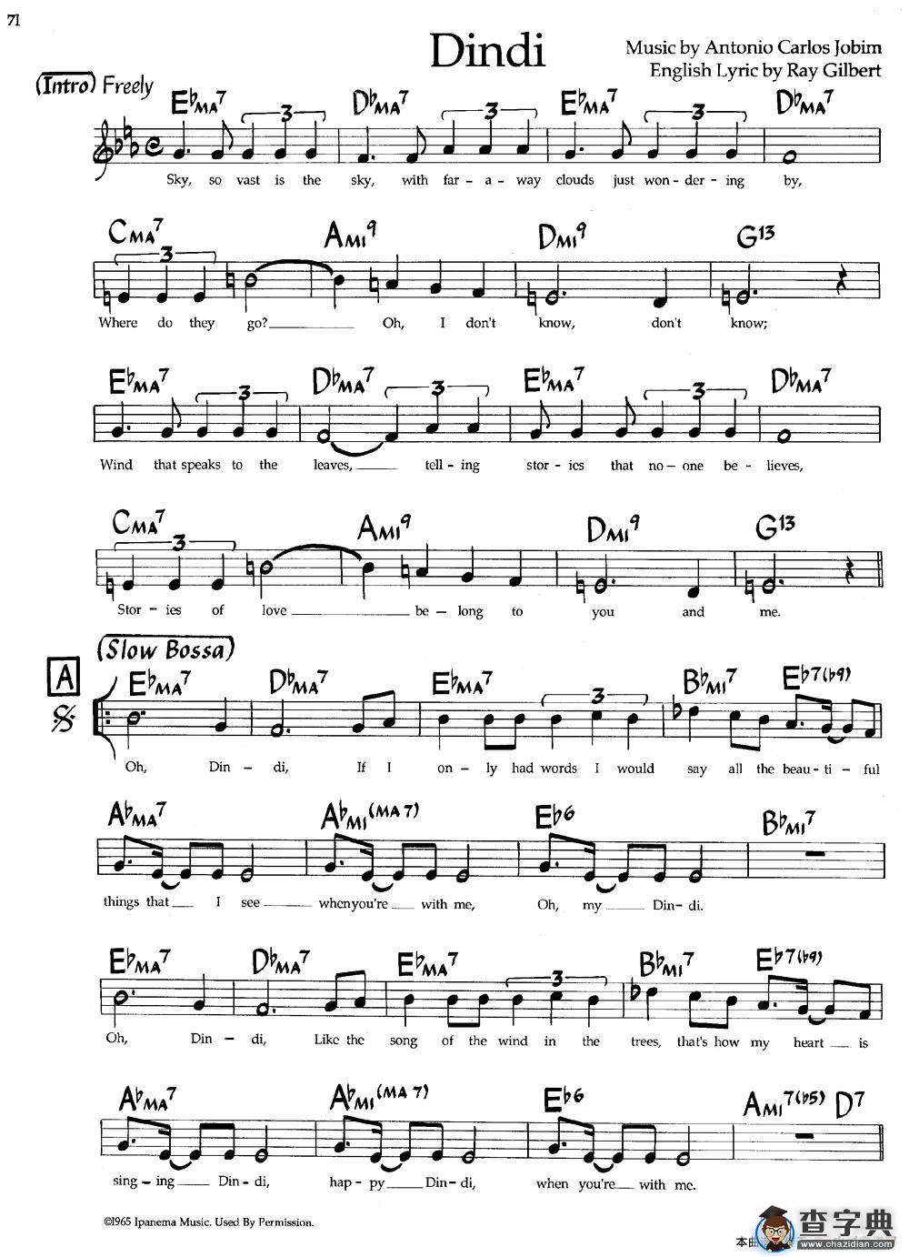 Dindi（爵士钢琴曲）