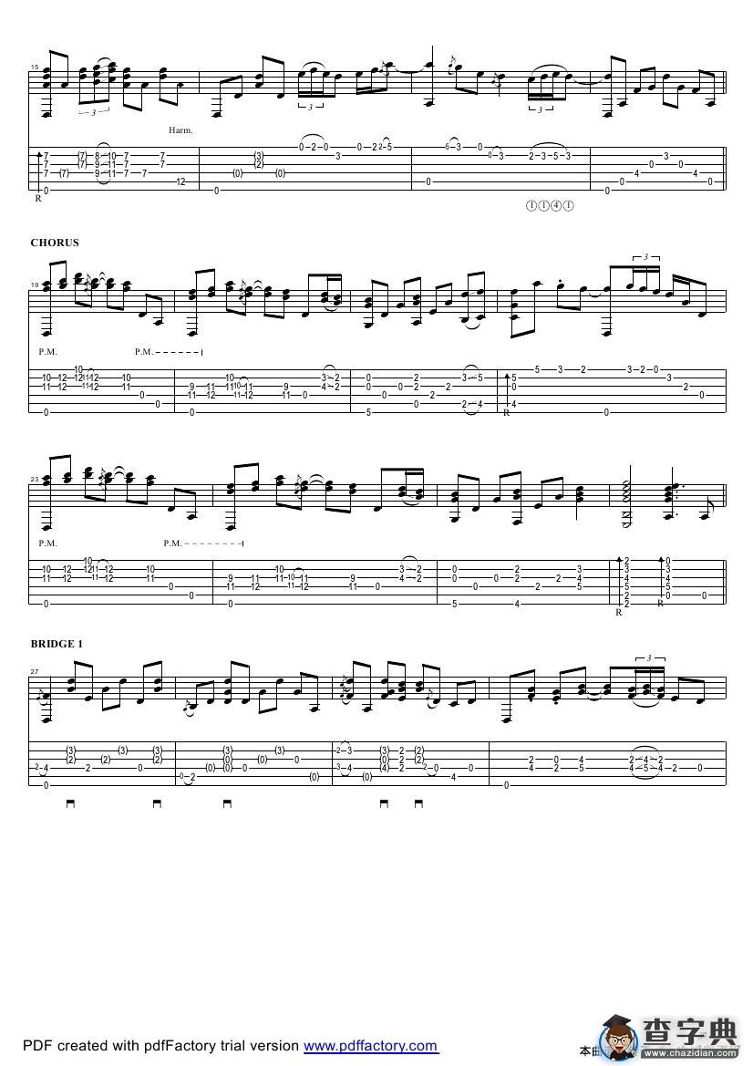tommy emmanuel：tahitian skies with score（指弹吉它）