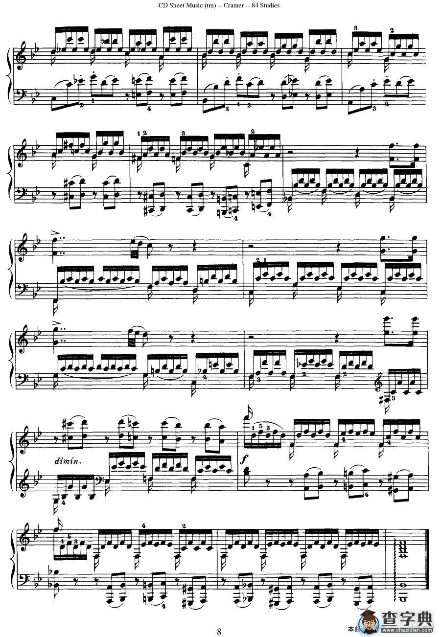 Cramer - 84 exercices（61—65）（克拉莫84首钢琴练习曲）