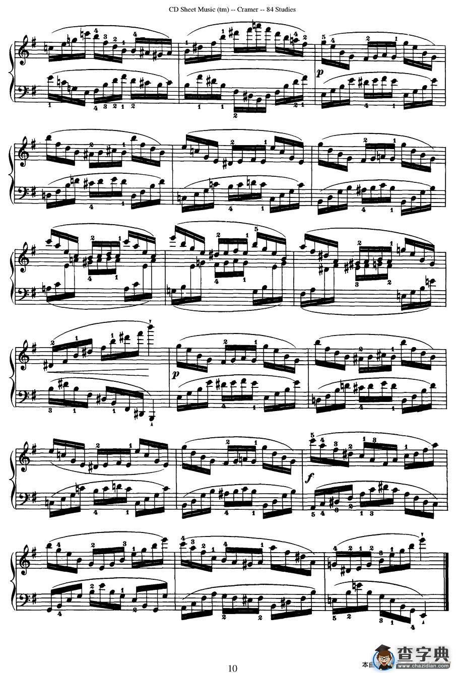Cramer - 84 exercices（61—65）（克拉莫84首钢琴练习曲）