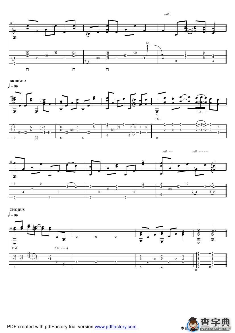 tommy emmanuel：tahitian skies with score（指弹吉它）