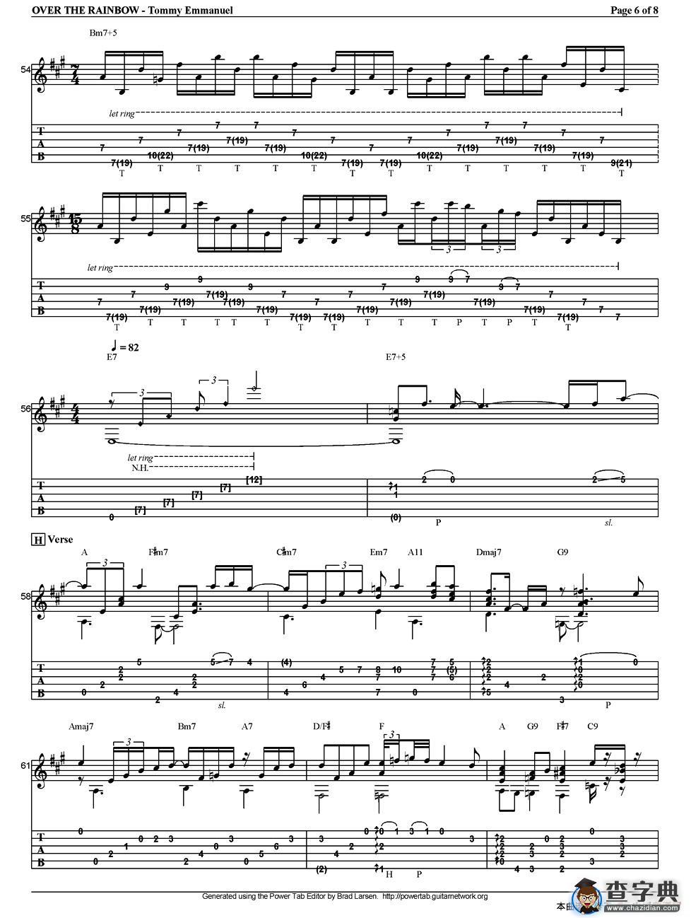 tommy emmanuel：over the rainbow（指弹吉他）