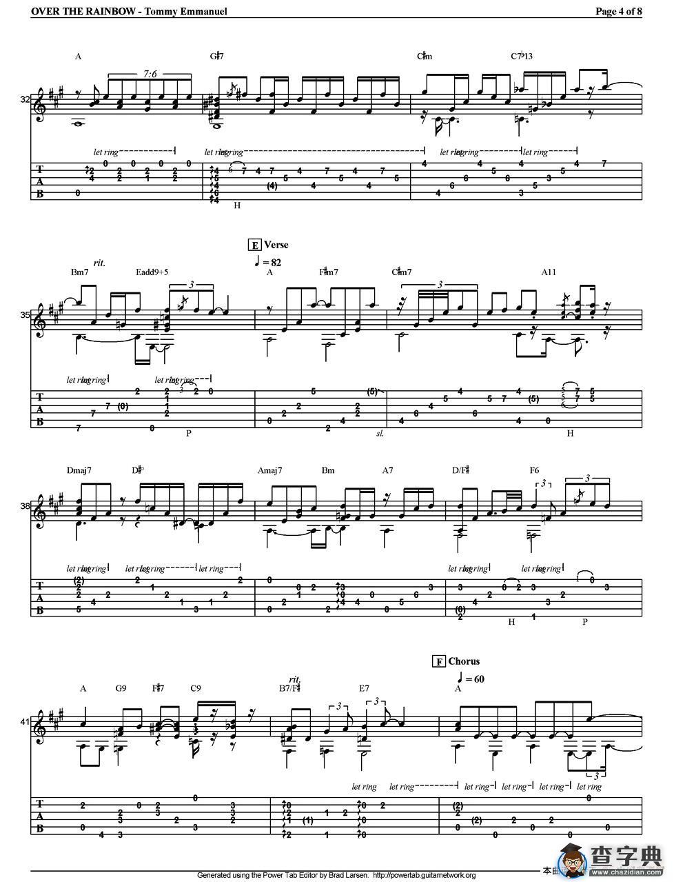 tommy emmanuel：over the rainbow（指弹吉他）