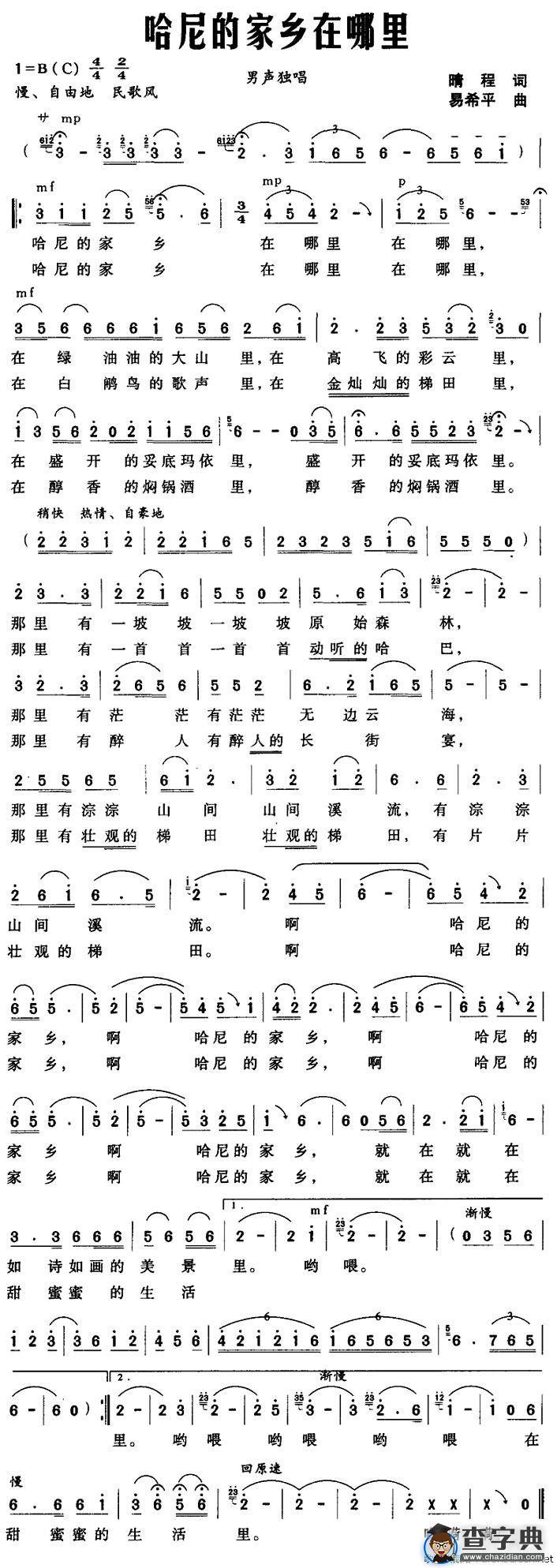 哈尼的家乡在哪里