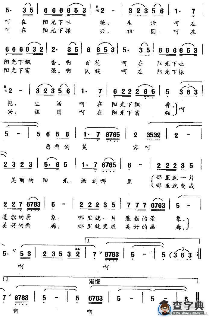 美丽的阳光