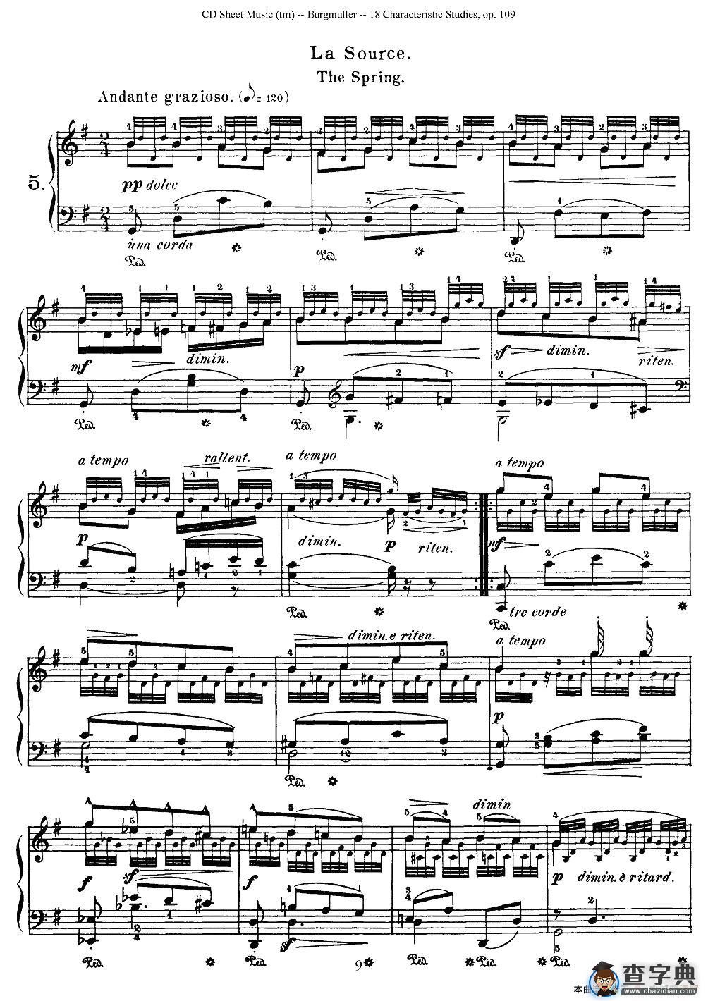 Burgmuller - 18 Characteristic Studies（5）