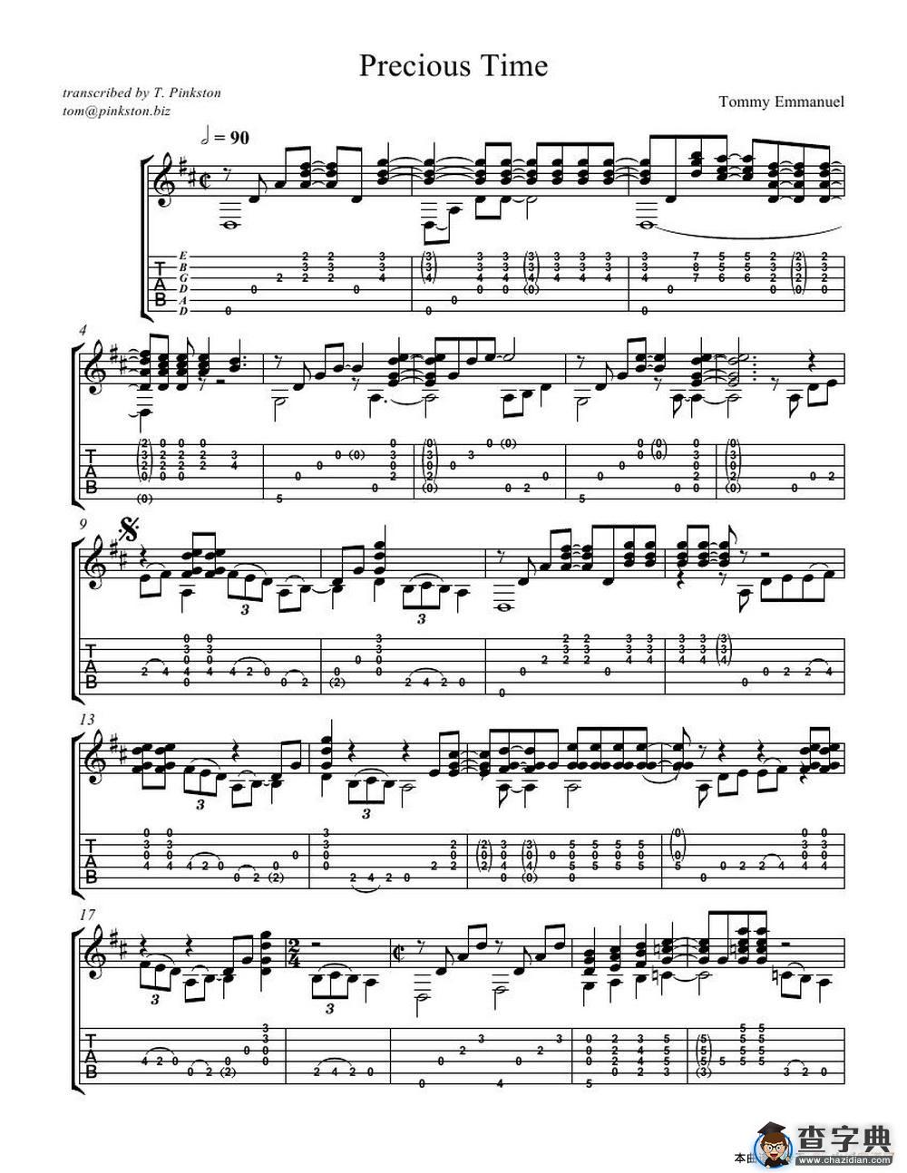 tommy emmanuel： precious time（指弹吉它）