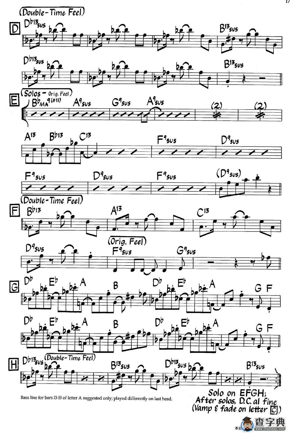 La Vida Feliz (Bass)（爵士钢琴曲）