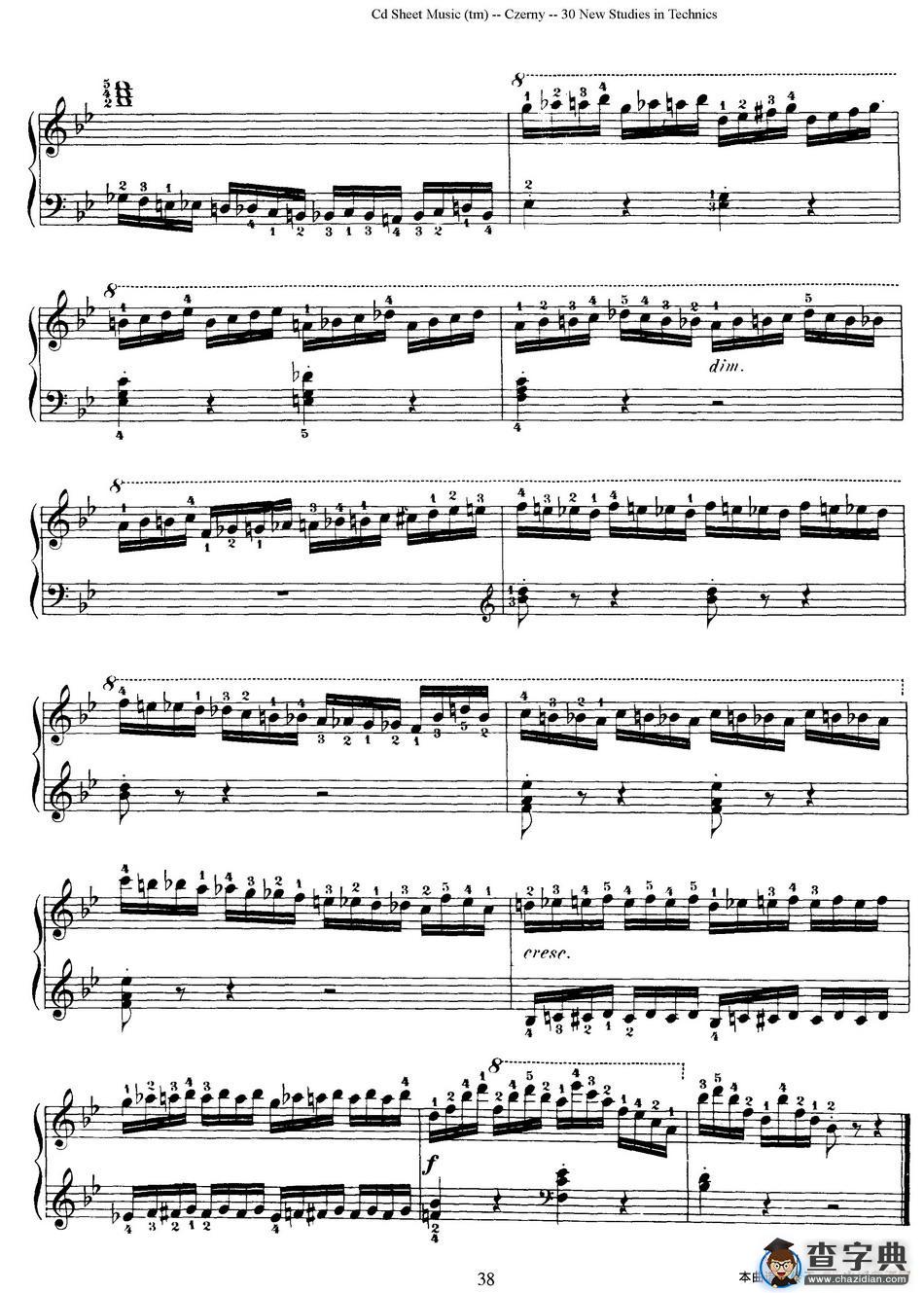 Czerny - 30 New Studies - 21（车尔尼Op849 - 30首练习曲）