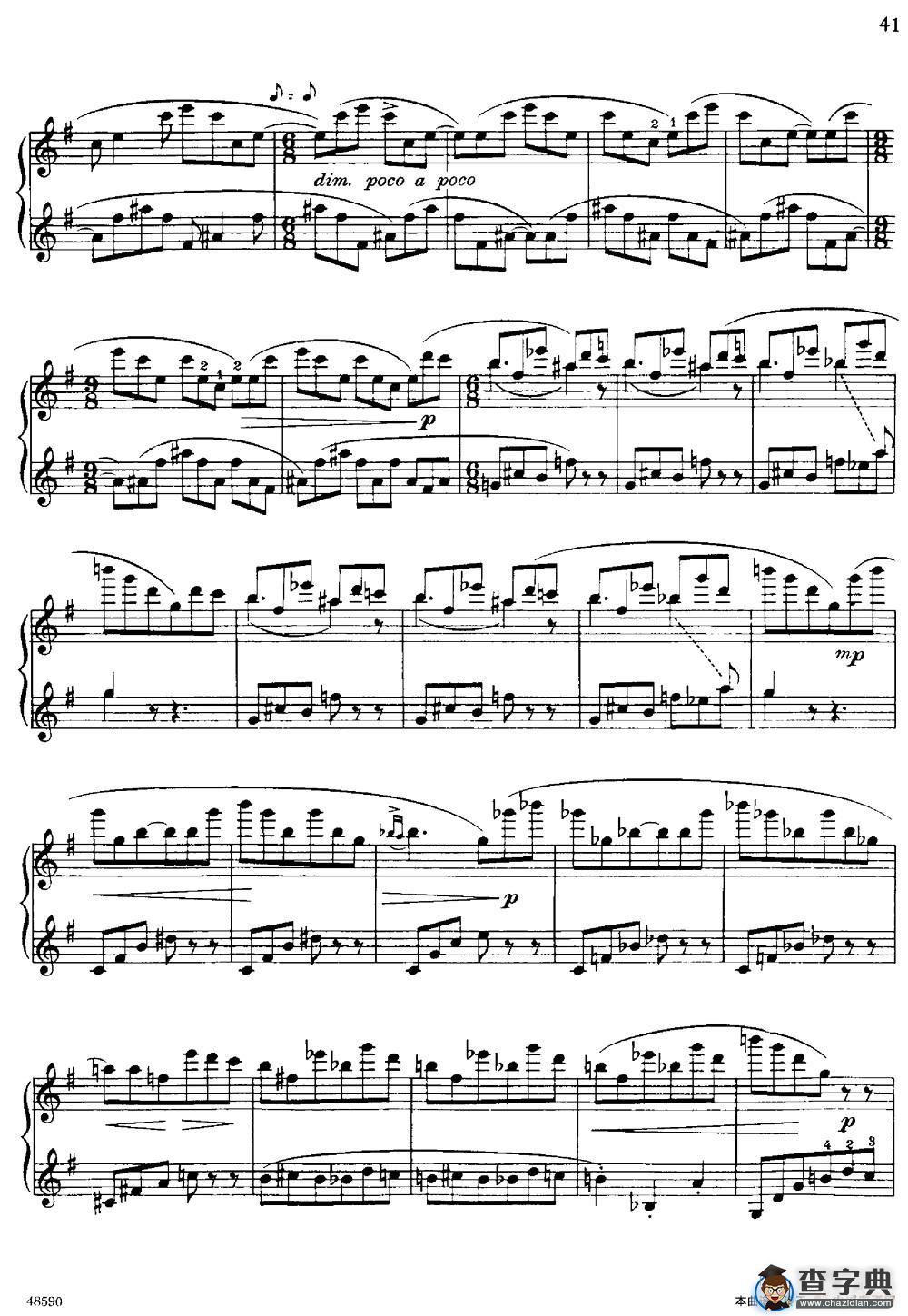 塞缪尔·巴伯 - 降e小调钢琴奏鸣曲 op.26 v.2钢琴谱