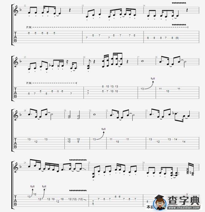 CNBLUE 《孤独啊》吉他谱一吉他谱