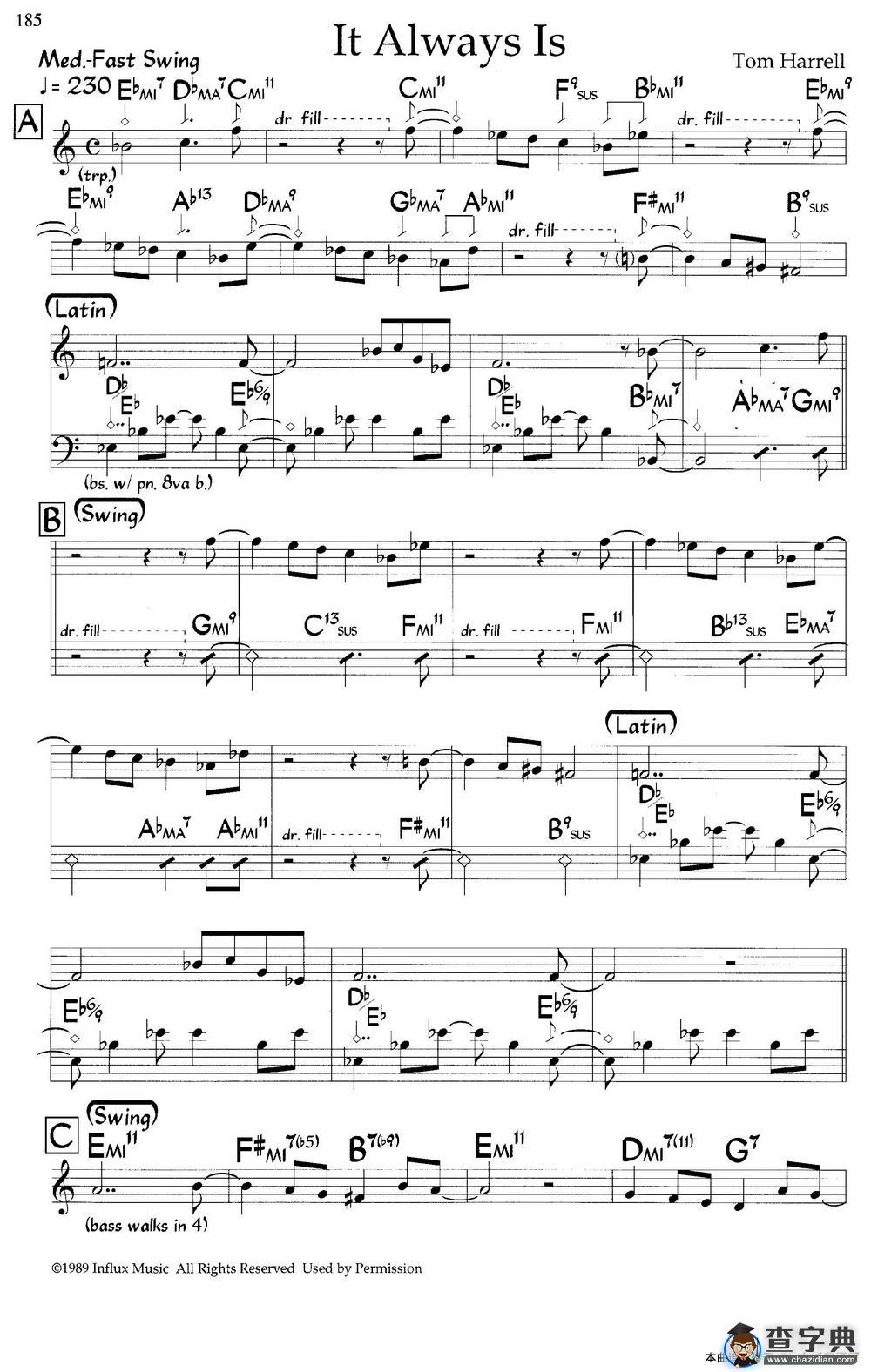 It Always Is（爵士钢琴曲）钢琴谱