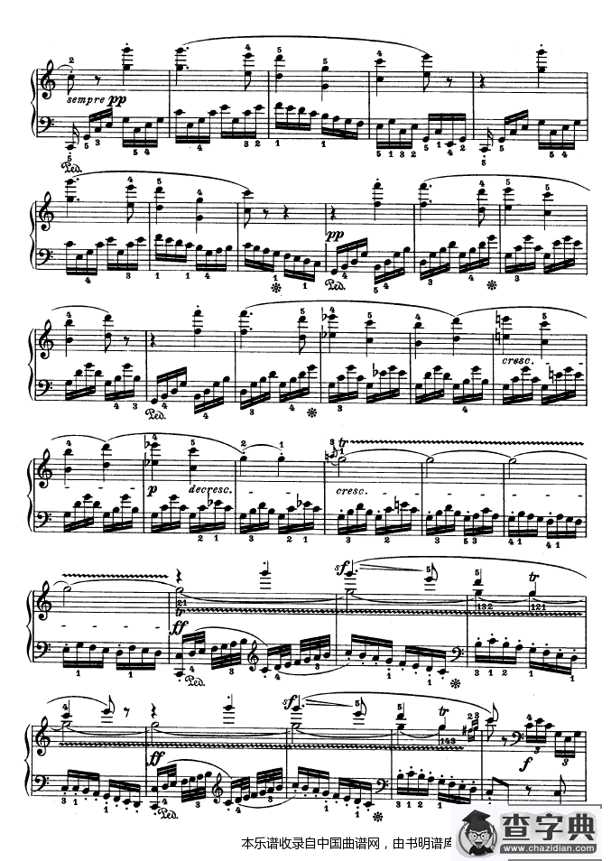 第二十一钢琴奏鸣曲（Op.53）钢琴谱