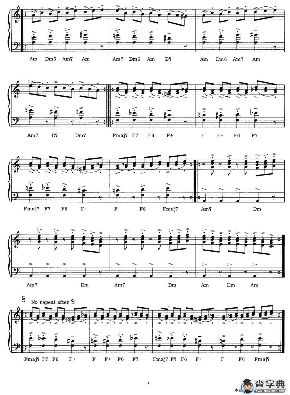 Blue Rondo A La Turque（蓝色回旋曲）钢琴谱