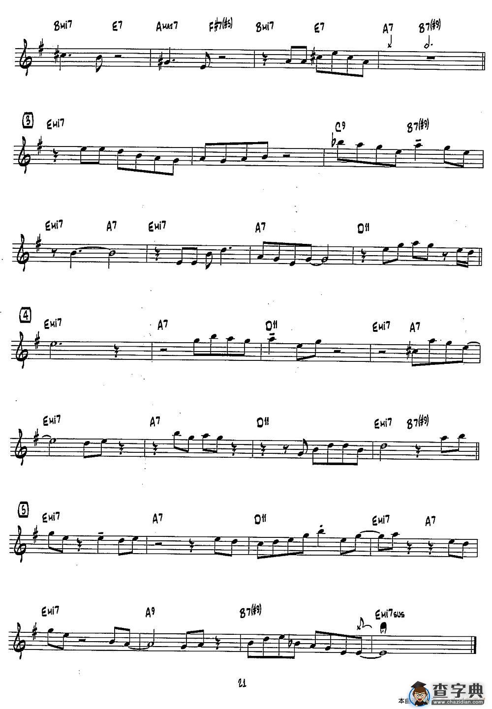 FUNKY2（15首爵士练习曲之9）萨克斯谱